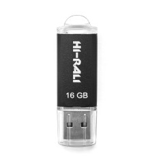 USB флеш-накопичувач Hi-Rali Rocket 16gb Колір Чорний 1931472584141