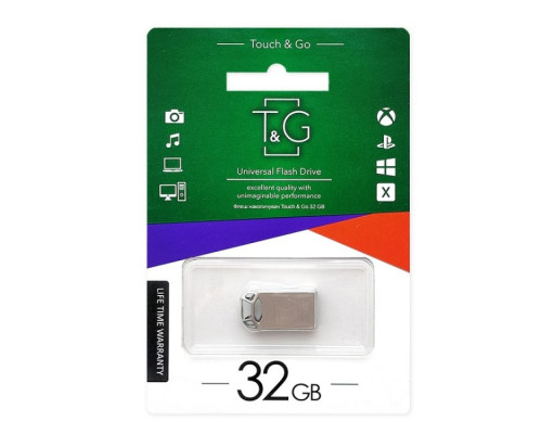 USB флеш-накопичувач T&G 32gb Metal 110 Колір Сталевий