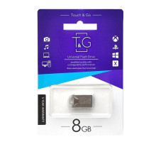 USB флеш-накопичувач T&G 8gb Metal 106 Колір Сталевий