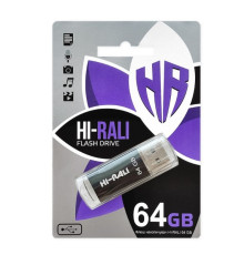 USB флеш-накопичувач Hi-Rali Rocket 64gb Колір Чорний