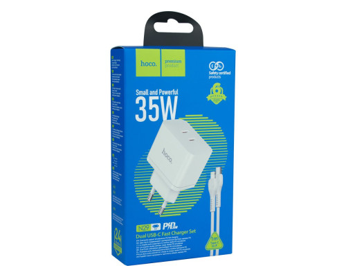 Мережевий Зарядний Пристрій Hoco N29 Triumph PD+QC3.0 35W Type-C to Lightning Колір Чорний 6931474782175