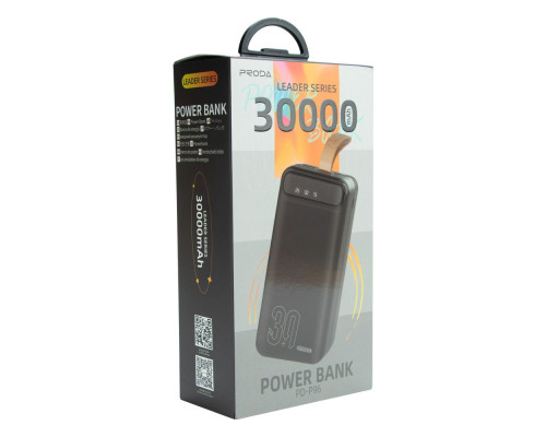 Універсальна Мобільна Батарея Remax Proda PD-P96 Leading series 30000 mAh Колір Чорний