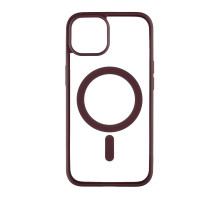 Чохол TPU Color with Magsafe для iPhone 14 Колір 07, Bordo 2020000325796