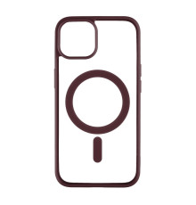 Чохол TPU Color with Magsafe для iPhone 14 Колір 07, Bordo 2020000325796