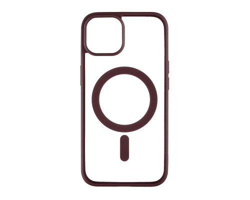 Чохол TPU Color with Magsafe для iPhone 14 Колір 07, Bordo 2020000325796