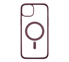 Чохол TPU Color with Magsafe для iPhone 14 Plus Колір 07, Bordo 2020000325710