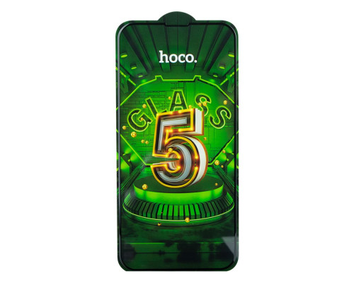 ПОШТУЧНО Захисне скло Hoco G12 5D for Apple Iphone 13/13 Pro/14 Колір Чорний