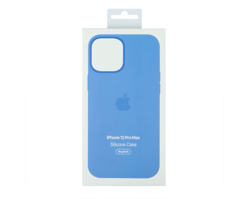 Чохол Original Silicone+MagSafe для iPhone 12 Pro Max Колір 7, Слива