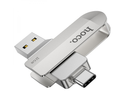 USB флеш-накопичувач Hoco UD10 USB3.0 Type C 32GB Колір Сталевий