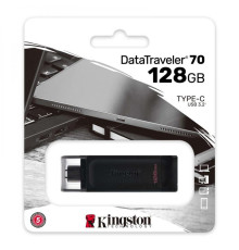 USB флеш-накопичувач 3.2 Kingston DataTraveler 70 128gb Колір Чорний