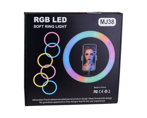 Лампа RGB MJ38 38cm м'ята упаковка Колір Чорний