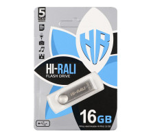 USB флеш-накопичувач Hi-Rali Shuttle 16gb Колір Сталевий 1931472583779