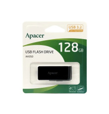 USB флеш-накопичувач 3.2 Apacer AH350 128gb Колір Чорний