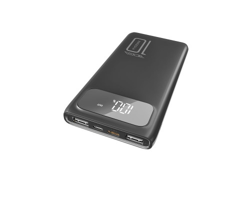 Універсальна Мобільна Батарея Power Bank Ridea RP-D10L Phoenix10 10W digital display + lamp 10000 mAh Колір Чорний 6902013340453