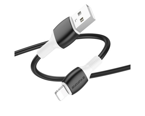 Кабель USB Borofone BX84 Lightning 2.4A М'ята упаковка Колір Білий 2020000465379