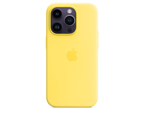Чохол Silicone Case with MagSafe для iPhone 14 Pro Max Колір 12.Canary Yellow