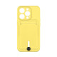 Чохол TPU Colorfull Pocket Card для iPhone 14 Pro Колір 04.Yellow