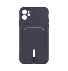 Чохол TPU Colorfull Pocket Card для iPhone 11 Колір 08.Dark blue