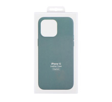 Чохол Leather Case with MagSafe для iPhone 14 Pro Max Колір Pine Needle Green 2020000363309