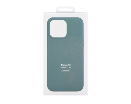 Чохол Leather Case with MagSafe для iPhone 14 Pro Max Колір Pine Needle Green 2020000363309