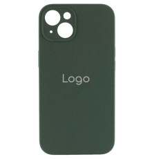 Чохол Silicone Case Full Size with Frame для iPhone 15 Колір 71.Dark Green 2020000371717