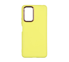 Чохол Silicone Cover Metal frame (AA) для Xiaomi Redmi Note 10 Pro / 10 Pro Max 4G Колір 04.Yellow 2020000364764