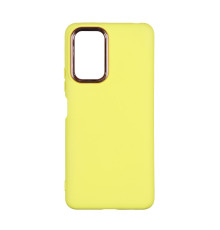 Чохол Silicone Cover Metal frame (AA) для Xiaomi Redmi Note 10 Pro / 10 Pro Max 4G Колір 04.Yellow 2020000364764