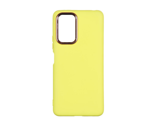 Чохол Silicone Cover Metal frame (AA) для Xiaomi Redmi Note 10 Pro / 10 Pro Max 4G Колір 04.Yellow 2020000364764