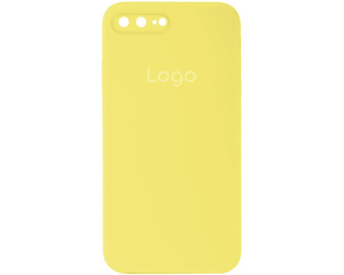 Чохол Silicone Case Square Full Camera для iPhone 7 Plus/8 Plus Колір 51.Mellow yellow 2020000348276