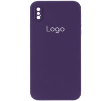 Чохол Silicone Case Square Full Camera для iPhone Xs Max Колір 34.Purple 2020000347668