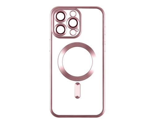 Чохол TPU Metallic Chrome Full Camera with Magsafe для Iphone 15 Pro Колір Chrome Gold 2020000383703