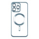 Чохол TPU Metallic Chrome Full Camera with Magsafe для Iphone 15 Колір Chrome Green 2020000383796