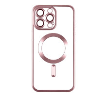 Чохол TPU Metallic Chrome Full Camera with Magsafe для Iphone 14 Pro Колір Chrome Rose 2020000383963