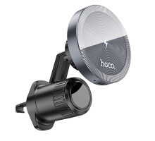 Автотримач Hoco HW6 Vision Metal Magnetic Wireless 15W Колір Сiрий 6942007606622