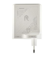 Мережевий Зарядний Пристрій Remax RP-U106 140W 2C+1A GaN Колір Бiлий 6954851213017