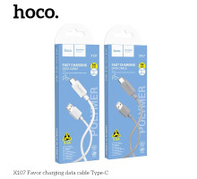 Кабель USB Hoco X107 Type-C 3A Колір Бiлий 6942007626309