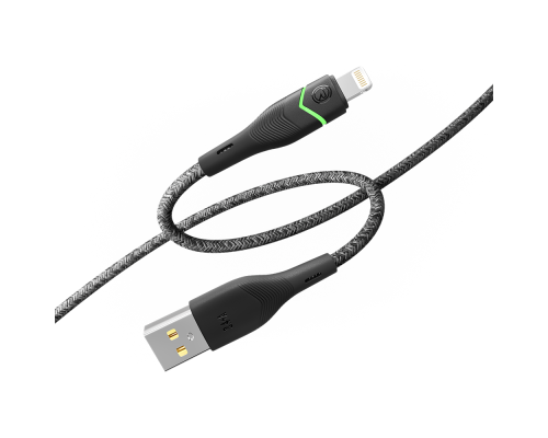 Кабель USB Ridea RC-RL15 RGB Light Lightning 12W 1.2m Колір Чорний 6908014700081