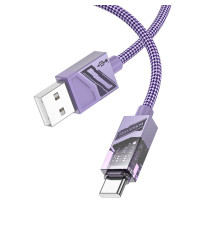 Кабель USB Borofone BU42 Type-C 3A 1.2m Колір Фіолетовий 6941991109065