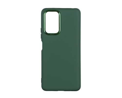 Чохол Silicone Cover Metal frame (AA) для Xiaomi Redmi Note 10 Pro / 10 Pro Max 4G М'ята упаковка Колір 45.Army green 2020000392996