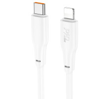 Кабель USB Hoco X93 Force PD20W Type-C to Lightning 2M Колір Бiлий 6931474790668