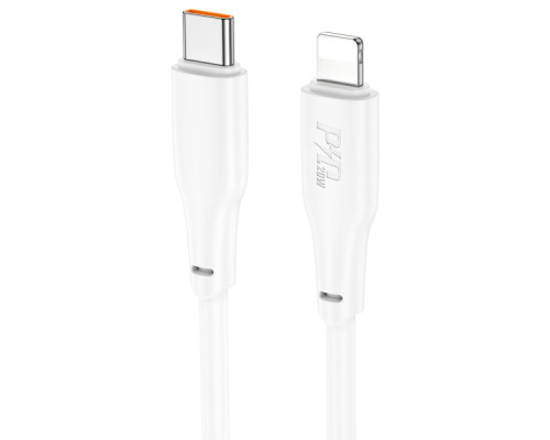 Кабель USB Hoco X93 Force PD20W Type-C to Lightning 2M Колір Бiлий 6931474790668