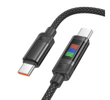 Кабель USB Hoco U126 100W Type-C to Type-C 1.2m Колір Чорний 6942007611206