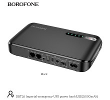 Джерело Бесперебійного Живлення Hoco DB62 UPS (20000mAh) Колір Чорний 6942007635165