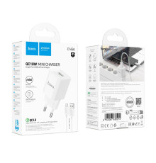 Мережевий Зарядний Пристрій Hoco C145A 1USB QC 18W+USB to Micro Колір Бiлий 6942007630221 ma35275_3345661