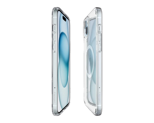 Чохол TPU+PC Spigen Ultra Hybrid with Magsafe для iPhone 15 Колір Transparent 2020000405436