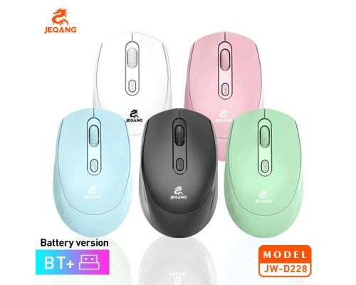 Wireless Миша JEQANG JW-D228 2.4G Bluetooth Dual-mode battery Колір Чорний 6902891502288 ma35637_3523513