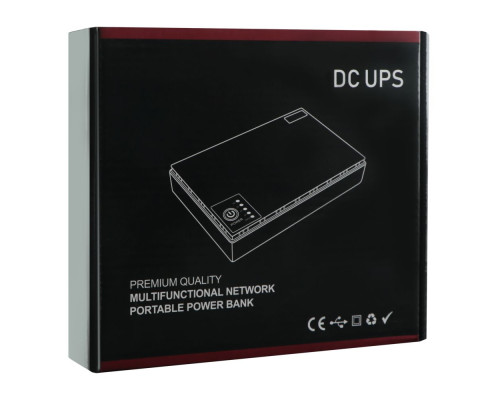 Джерело Бесперебійного Живлення UPS DC1018P USB, DC, 5V+9V+12V (10400mAh) Колір Чорний 2020000426844