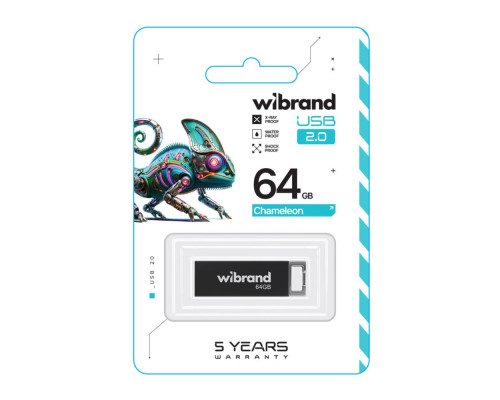 USB флеш-накопичувач Wibrand 64gb Chameleon Колір Червоний 4820124250688