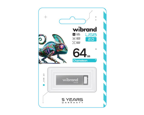 USB флеш-накопичувач Wibrand 64gb Chameleon Колір Червоний 4820124250688