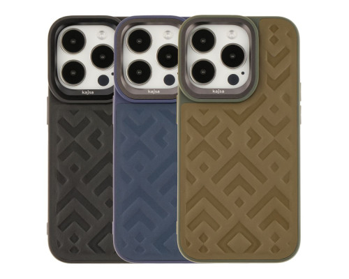 Чохол Kajsa Briquette Collection Rhombus для iPhone 14 Pro Max Колір Blue 4894505118850